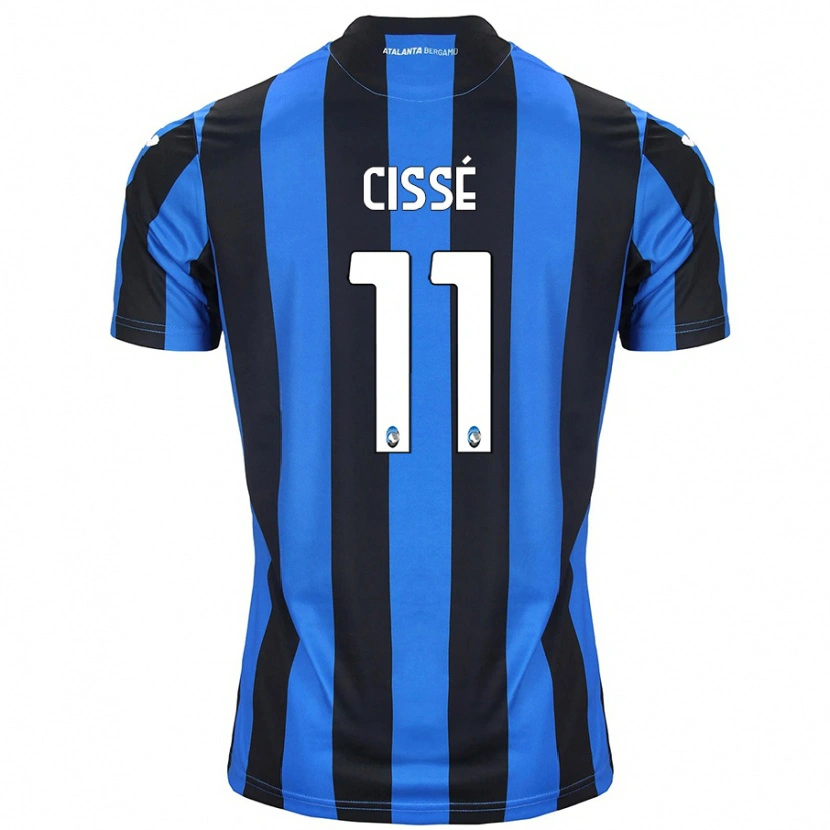 Danxen Mujer Camiseta Moustapha Cissé #11 Azul Negro 1ª Equipación 2024/25 La Camisa
