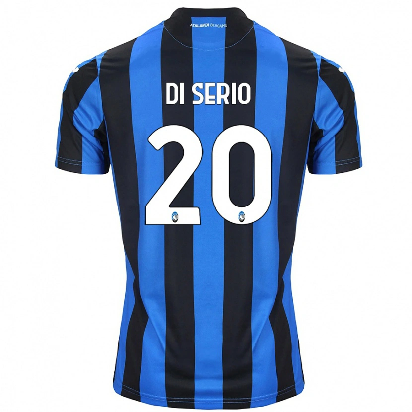Danxen Mujer Camiseta Giuseppe Di Serio #20 Azul Negro 1ª Equipación 2024/25 La Camisa