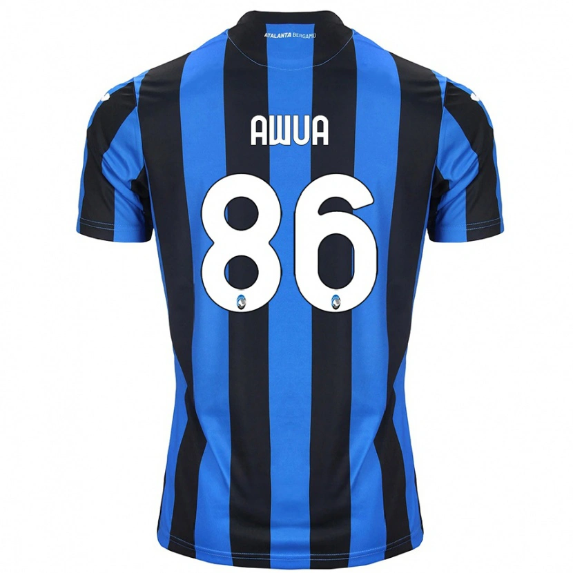 Danxen Mujer Camiseta Theophilus Awua #86 Azul Negro 1ª Equipación 2024/25 La Camisa
