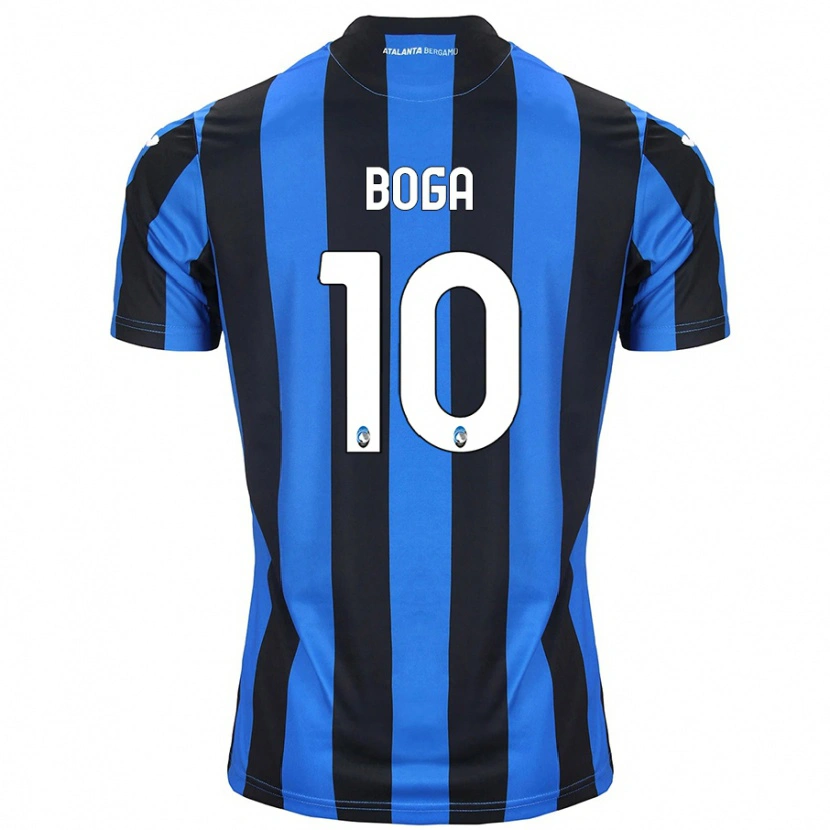 Danxen Mujer Camiseta Jeremie Boga #10 Azul Negro 1ª Equipación 2024/25 La Camisa