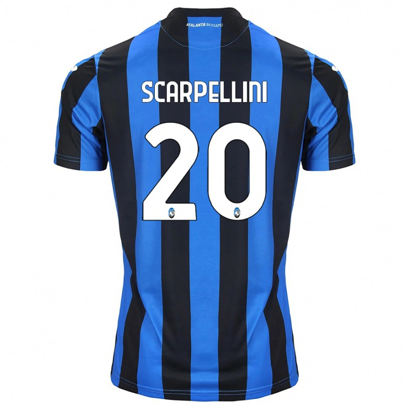 Danxen Mujer Camiseta Andrea Scarpellini #20 Azul Negro 1ª Equipación 2024/25 La Camisa