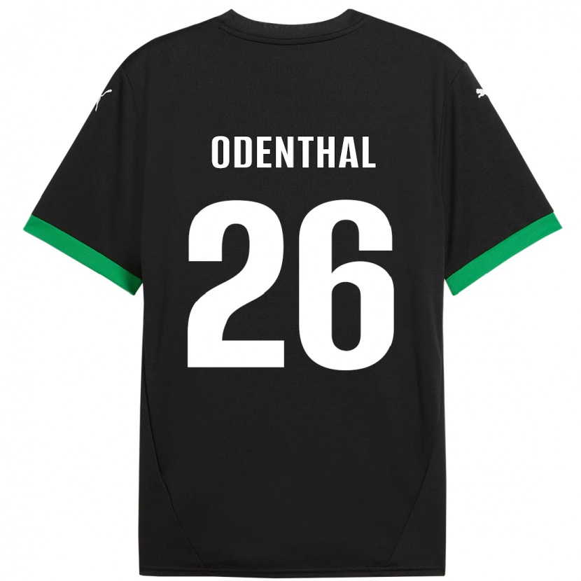 Danxen Mujer Camiseta Cas Odenthal #26 Negro Verde Oscuro 1ª Equipación 2024/25 La Camisa