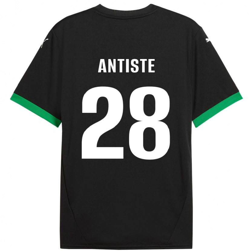 Danxen Mujer Camiseta Janis Antiste #28 Negro Verde Oscuro 1ª Equipación 2024/25 La Camisa