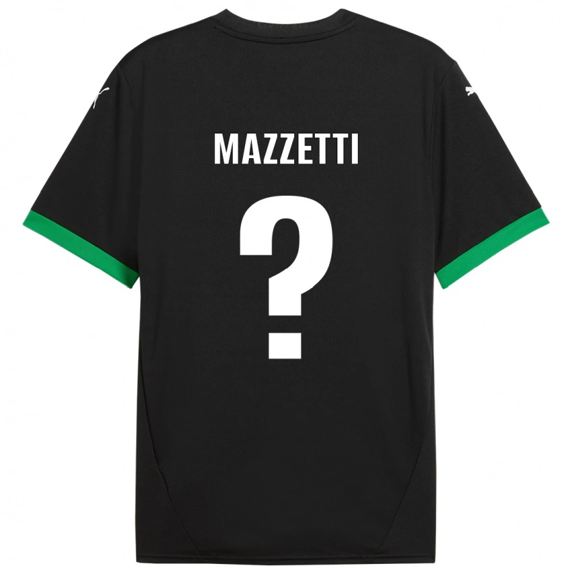 Danxen Mujer Camiseta Riccardo Mazzetti #0 Negro Verde Oscuro 1ª Equipación 2024/25 La Camisa
