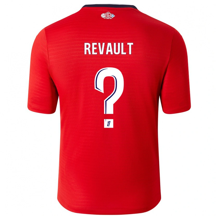 Danxen Mujer Camiseta Joris Revault #0 Rojo Blanco 1ª Equipación 2024/25 La Camisa