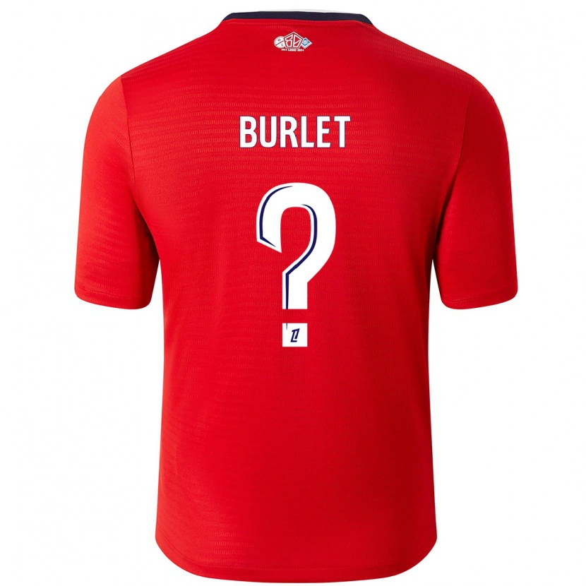 Danxen Mujer Camiseta Vincent Burlet #0 Rojo Blanco 1ª Equipación 2024/25 La Camisa