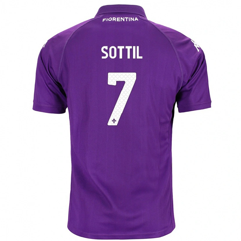 Danxen Mujer Camiseta Riccardo Sottil #7 Morado 1ª Equipación 2024/25 La Camisa
