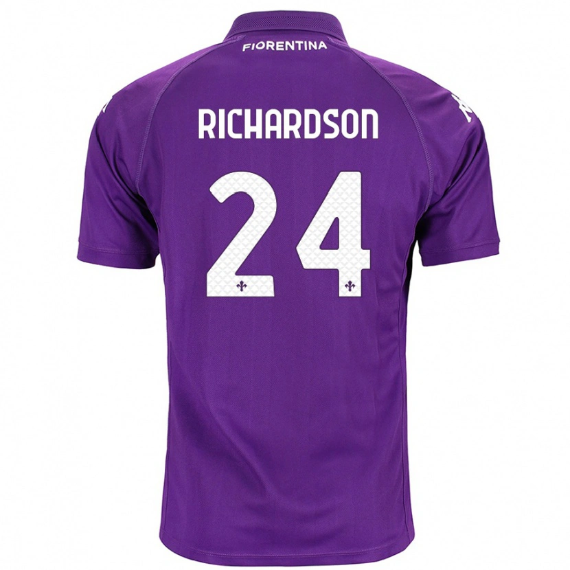Danxen Mujer Camiseta Amir Richardson #24 Morado 1ª Equipación 2024/25 La Camisa