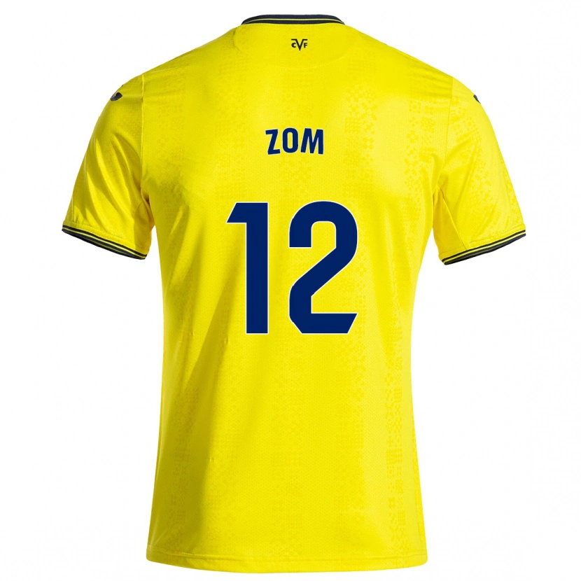 Danxen Mujer Camiseta Ludo Zom #12 Amarillo Negro 1ª Equipación 2024/25 La Camisa