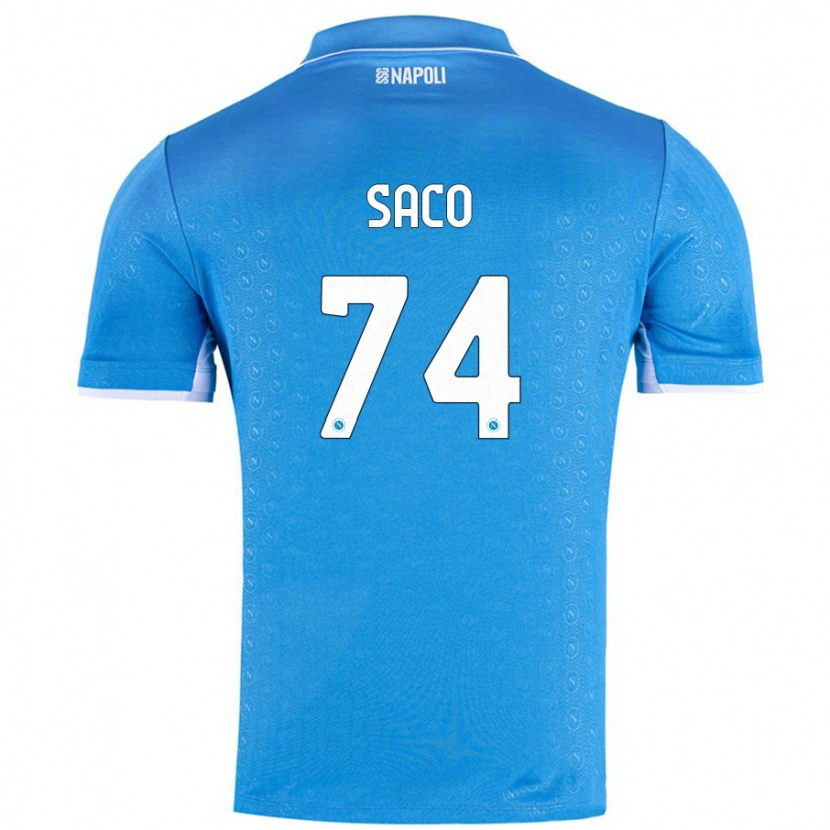 Danxen Mujer Camiseta Coli Saco #74 Azul Cielo 1ª Equipación 2024/25 La Camisa