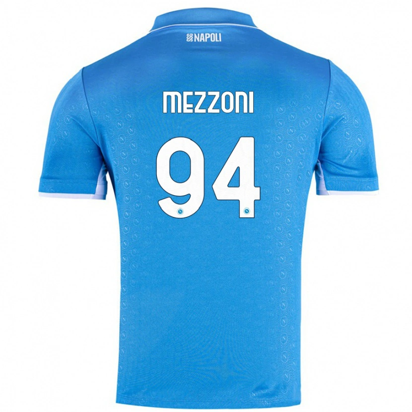Danxen Mujer Camiseta Francesco Mezzoni #94 Azul Cielo 1ª Equipación 2024/25 La Camisa