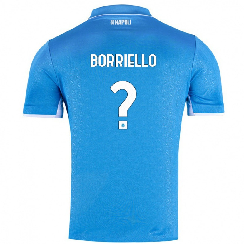 Danxen Mujer Camiseta Salvatore Borriello #0 Azul Cielo 1ª Equipación 2024/25 La Camisa