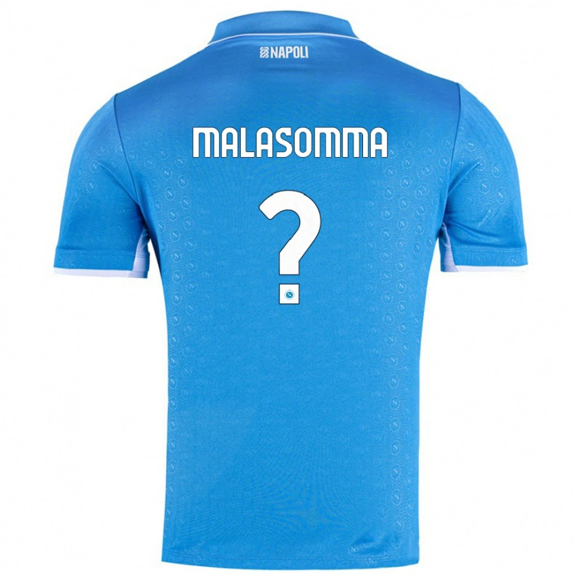 Danxen Mujer Camiseta Matteo Malasomma #0 Azul Cielo 1ª Equipación 2024/25 La Camisa