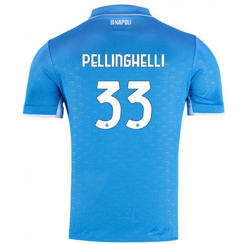 Danxen Mujer Camiseta Alice Pellinghelli #33 Azul Cielo 1ª Equipación 2024/25 La Camisa