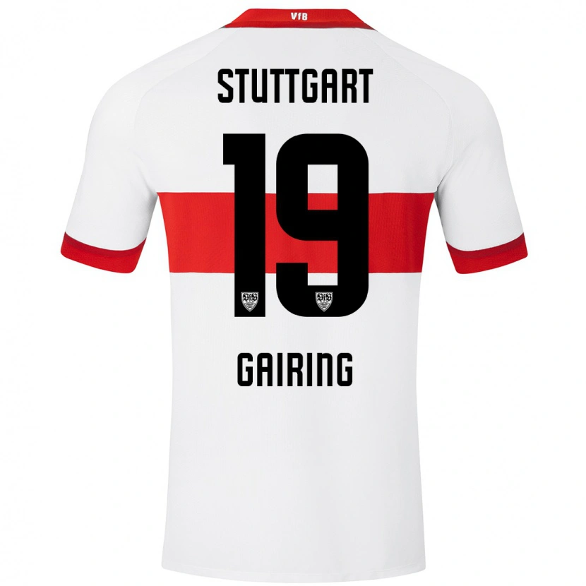 Danxen Mujer Camiseta Sophie Gairing #19 Blanco Rojo 1ª Equipación 2024/25 La Camisa