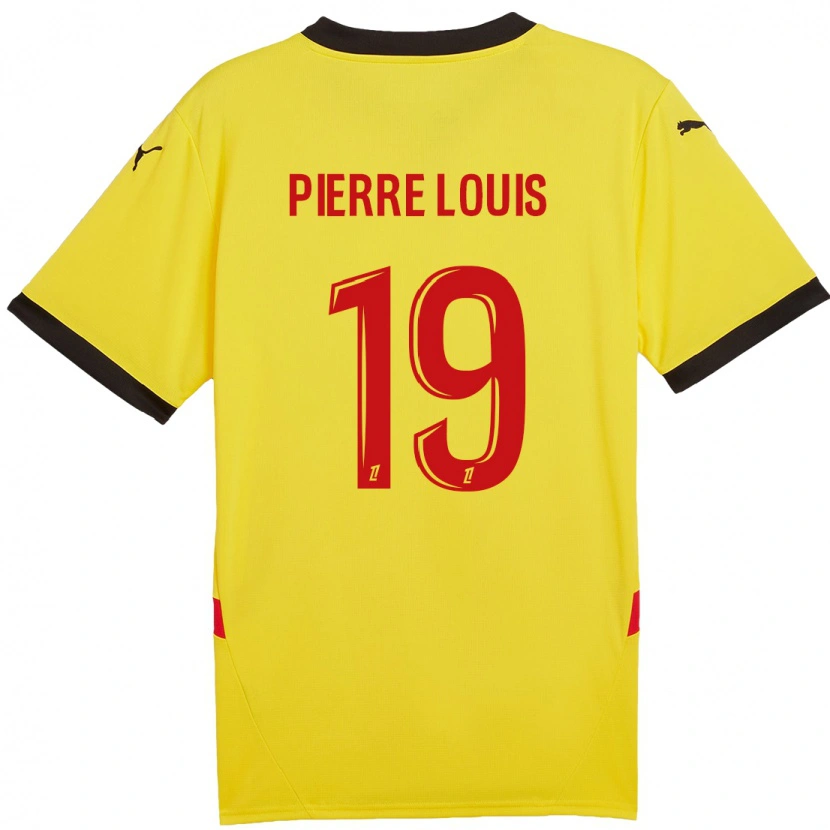 Danxen Mujer Camiseta Dayana Pierre-Louis #19 Amarillo Rojo 1ª Equipación 2024/25 La Camisa
