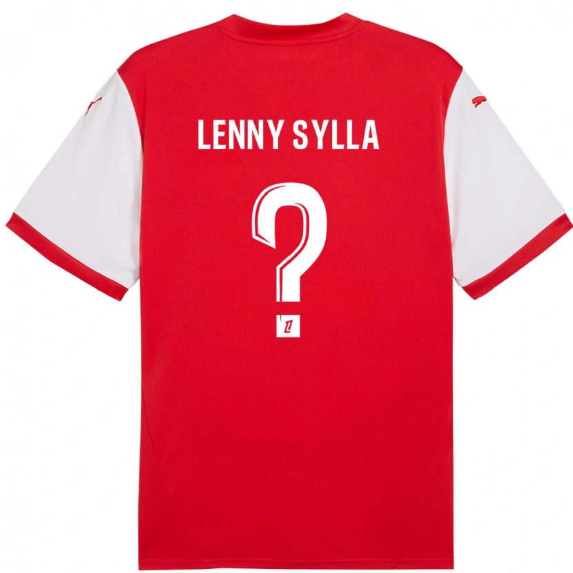 Danxen Mujer Camiseta Lenny Sylla #0 Rojo Blanco 1ª Equipación 2024/25 La Camisa