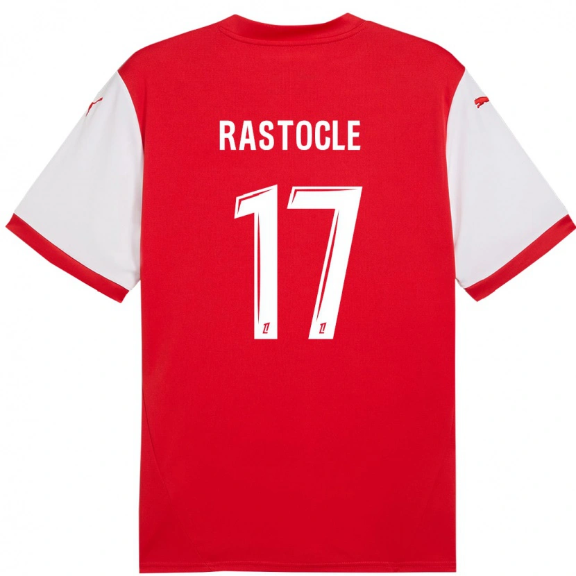 Danxen Mujer Camiseta Jade Rastocle #17 Rojo Blanco 1ª Equipación 2024/25 La Camisa