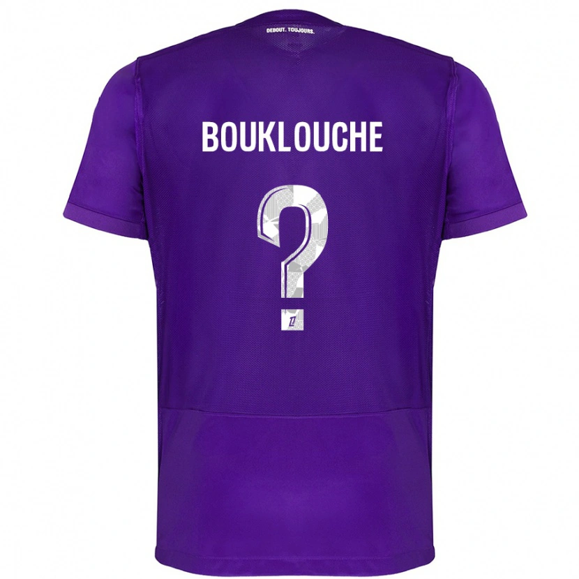 Danxen Mujer Camiseta Kelyan Bouklouche #0 Morado Blanco 1ª Equipación 2024/25 La Camisa