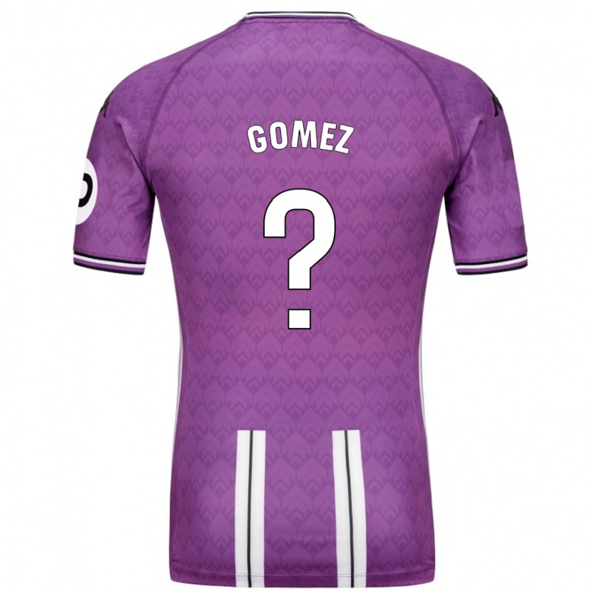 Danxen Mujer Camiseta Adrián Gómez #0 Púrpura Blanco 1ª Equipación 2024/25 La Camisa