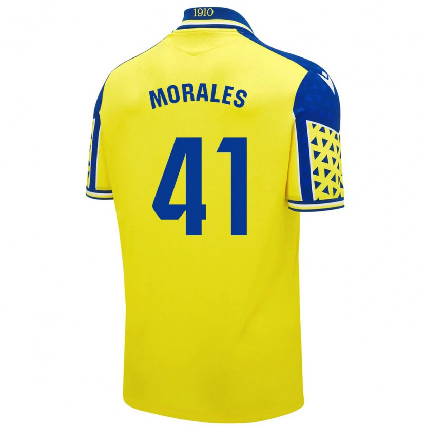 Danxen Mujer Camiseta Luis Morales #41 Amarillo Azul 1ª Equipación 2024/25 La Camisa