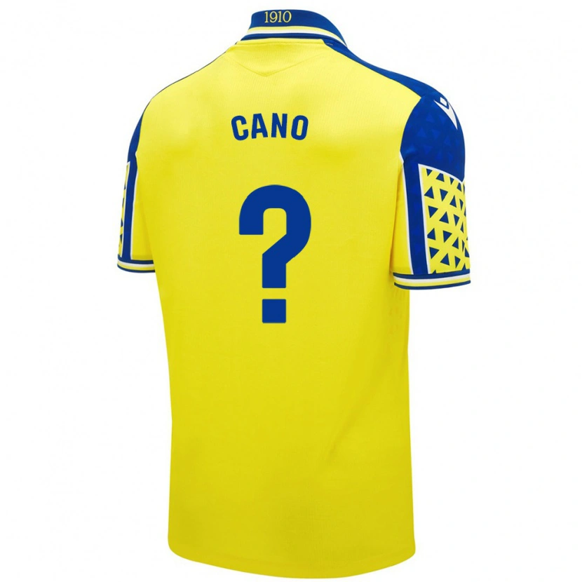 Danxen Mujer Camiseta Rubén Cano #0 Amarillo Azul 1ª Equipación 2024/25 La Camisa