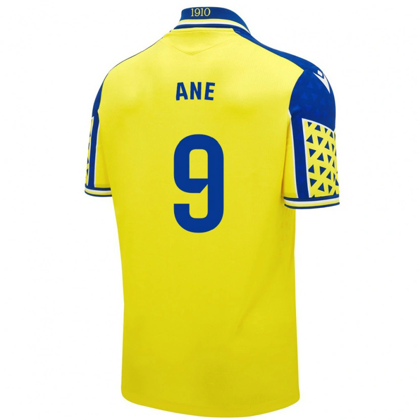 Danxen Mujer Camiseta Ane López De Heredia Alcelay #9 Amarillo Azul 1ª Equipación 2024/25 La Camisa
