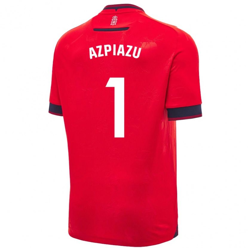 Danxen Mujer Camiseta Nahia Azpiazu Moreno #1 Rojo Blanco 1ª Equipación 2024/25 La Camisa