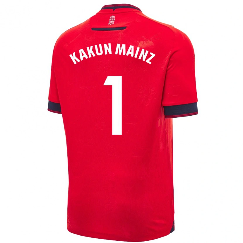 Danxen Mujer Camiseta Kakun Mainz #1 Rojo Blanco 1ª Equipación 2024/25 La Camisa