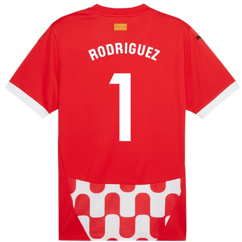 Danxen Mujer Camiseta Maria Rodríguez #1 Rojo Blanco 1ª Equipación 2024/25 La Camisa