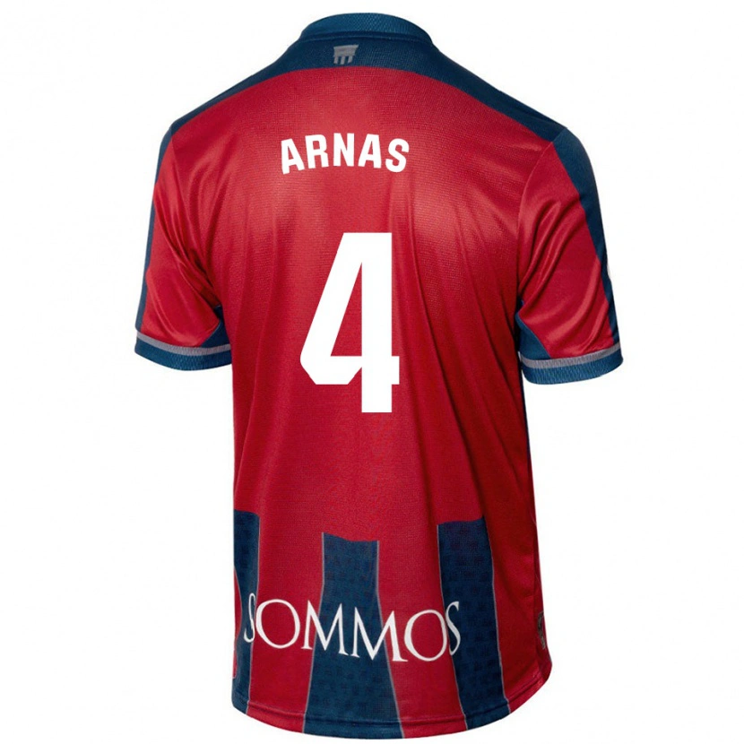 Danxen Mujer Camiseta Iris Arnas #4 Rojo Azul 1ª Equipación 2024/25 La Camisa