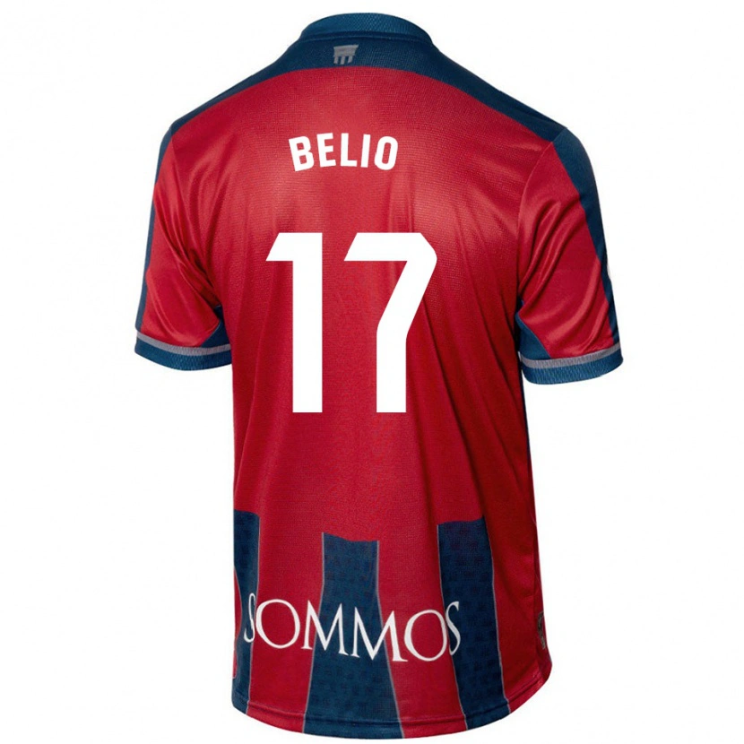 Danxen Mujer Camiseta Marta Belio #17 Rojo Azul 1ª Equipación 2024/25 La Camisa