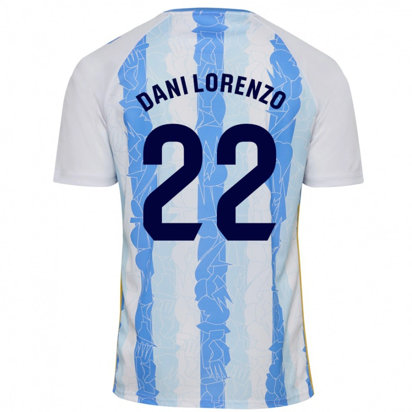 Danxen Mujer Camiseta Dani Lorenzo #22 Blanco Azul 1ª Equipación 2024/25 La Camisa