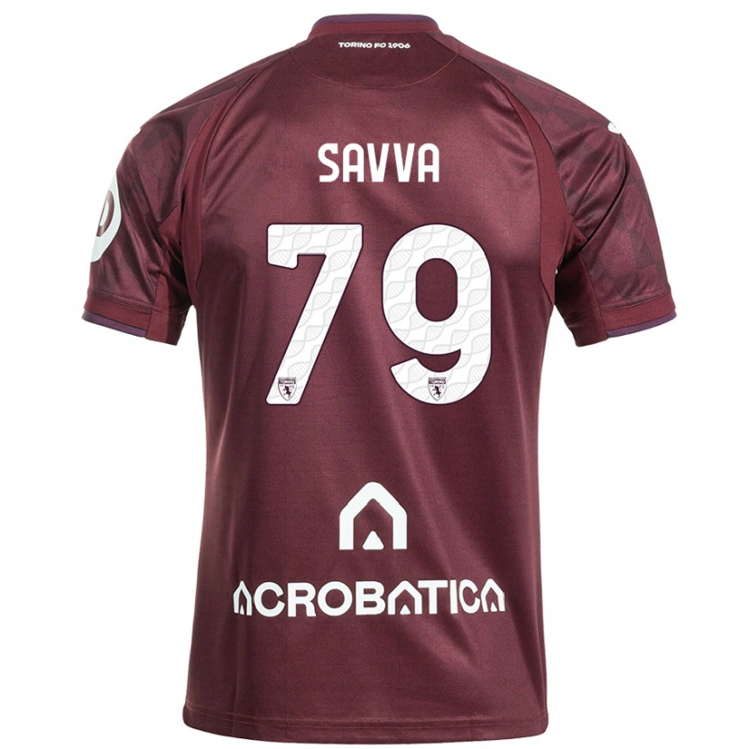Danxen Mujer Camiseta Zanos Savva #79 Granate Blanco 1ª Equipación 2024/25 La Camisa