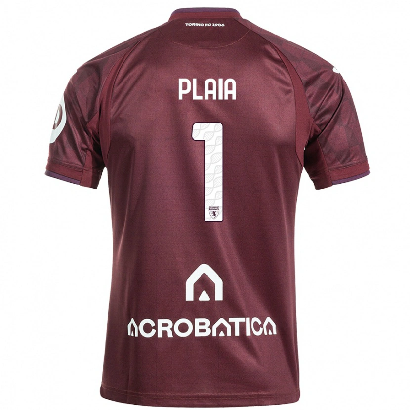 Danxen Mujer Camiseta Francesco Plaia #1 Granate Blanco 1ª Equipación 2024/25 La Camisa