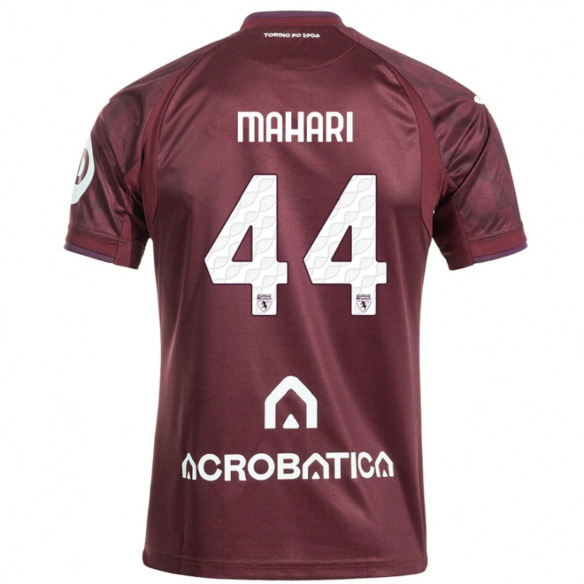 Danxen Mujer Camiseta Efdon Mahari #44 Granate Blanco 1ª Equipación 2024/25 La Camisa