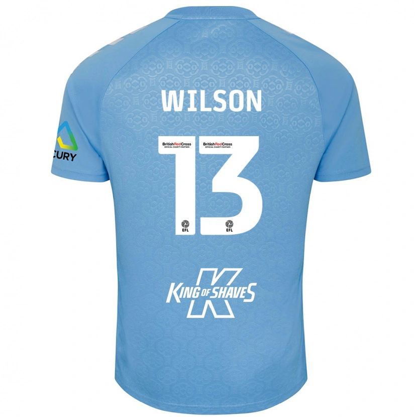 Danxen Mujer Camiseta Ben Wilson #13 Azul Blanco 1ª Equipación 2024/25 La Camisa