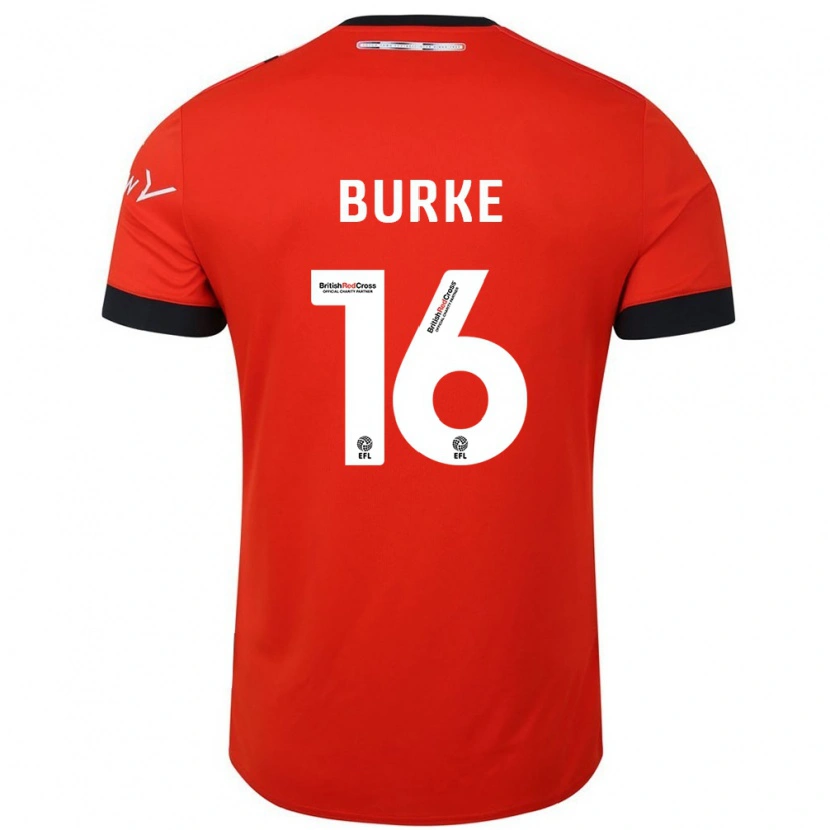 Danxen Mujer Camiseta Reece Burke #16 Naranja Negro 1ª Equipación 2024/25 La Camisa