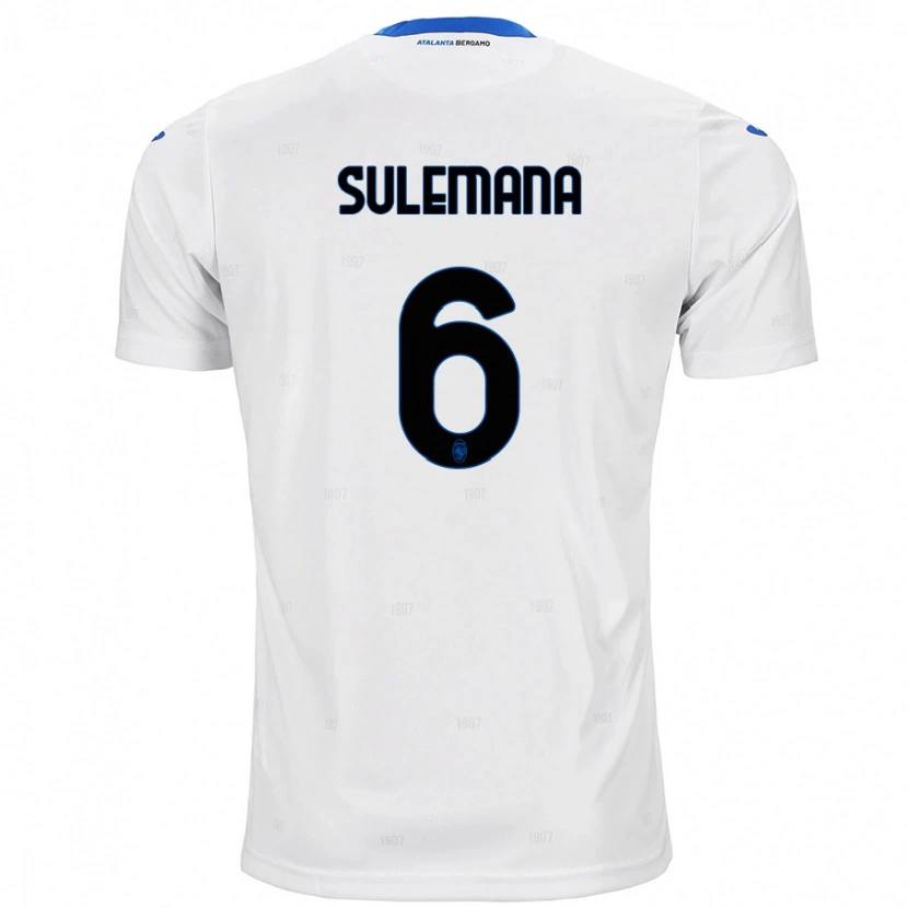Danxen Mujer Camiseta Ibrahim Sulemana #6 Blanco 2ª Equipación 2024/25 La Camisa