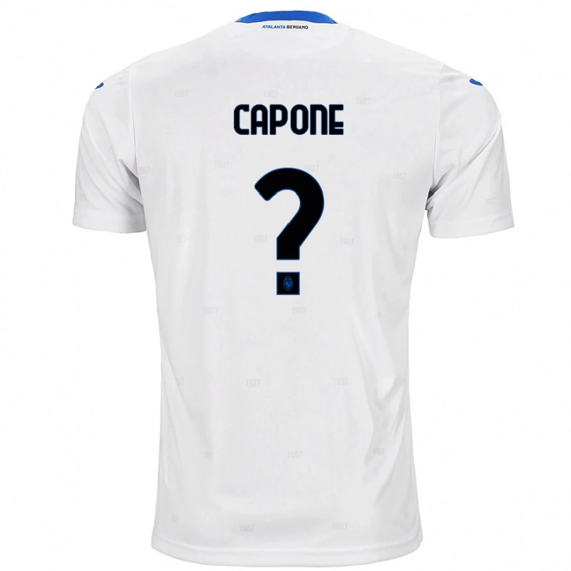 Danxen Mujer Camiseta Christian Capone #0 Blanco 2ª Equipación 2024/25 La Camisa