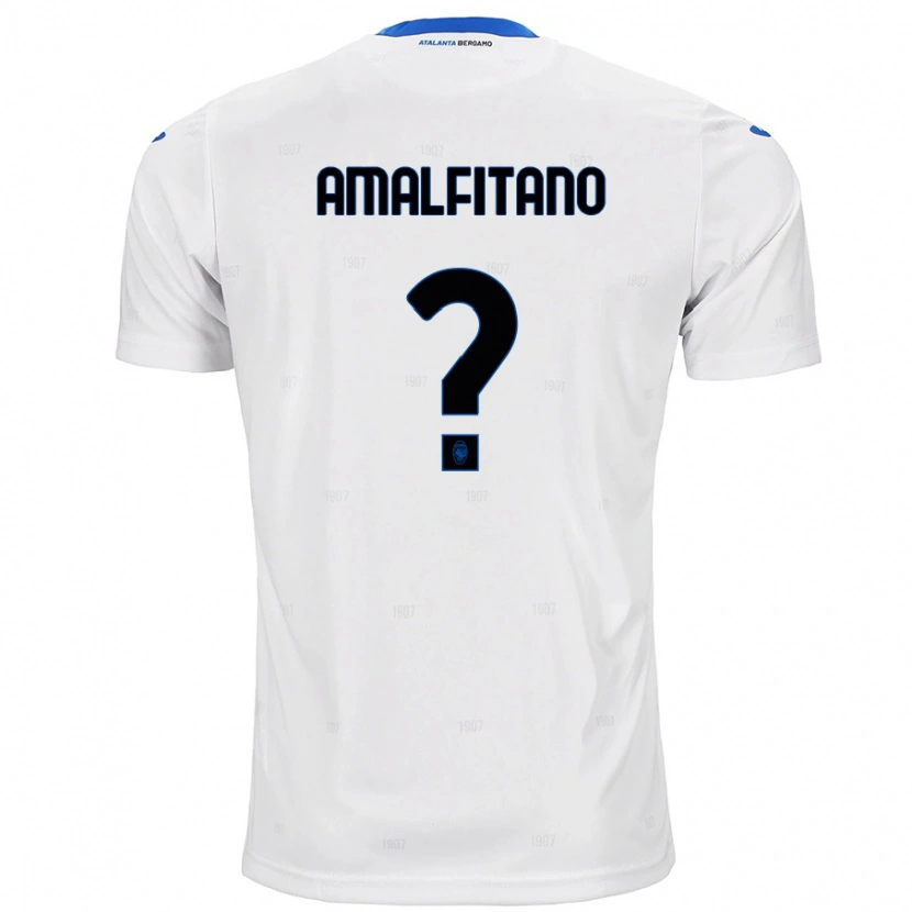 Danxen Mujer Camiseta Nicolò Amalfitano #0 Blanco 2ª Equipación 2024/25 La Camisa