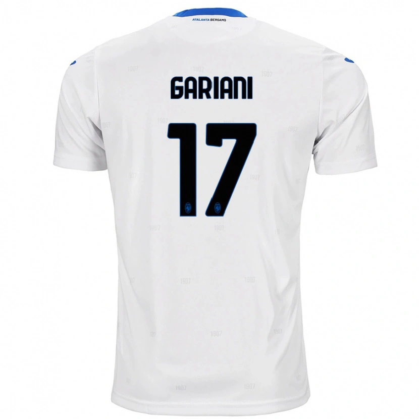 Danxen Mujer Camiseta Niccolò Gariani #17 Blanco 2ª Equipación 2024/25 La Camisa