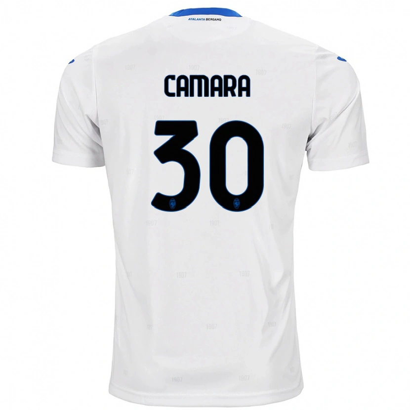 Danxen Mujer Camiseta Henry Camara #30 Blanco 2ª Equipación 2024/25 La Camisa