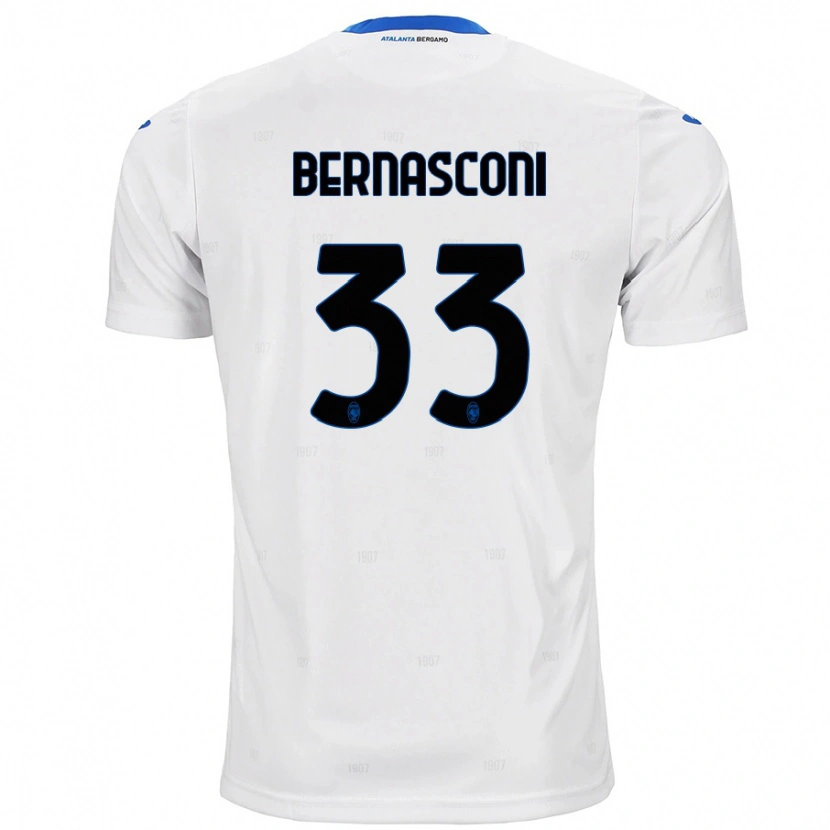 Danxen Mujer Camiseta Lorenzo Bernasconi #33 Blanco 2ª Equipación 2024/25 La Camisa