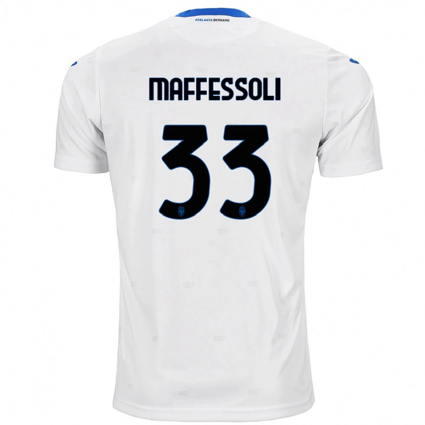 Danxen Mujer Camiseta Manuel Maffessoli #33 Blanco 2ª Equipación 2024/25 La Camisa