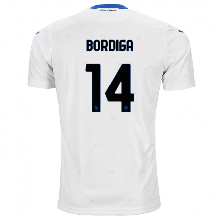 Danxen Mujer Camiseta Michele Bordiga #14 Blanco 2ª Equipación 2024/25 La Camisa