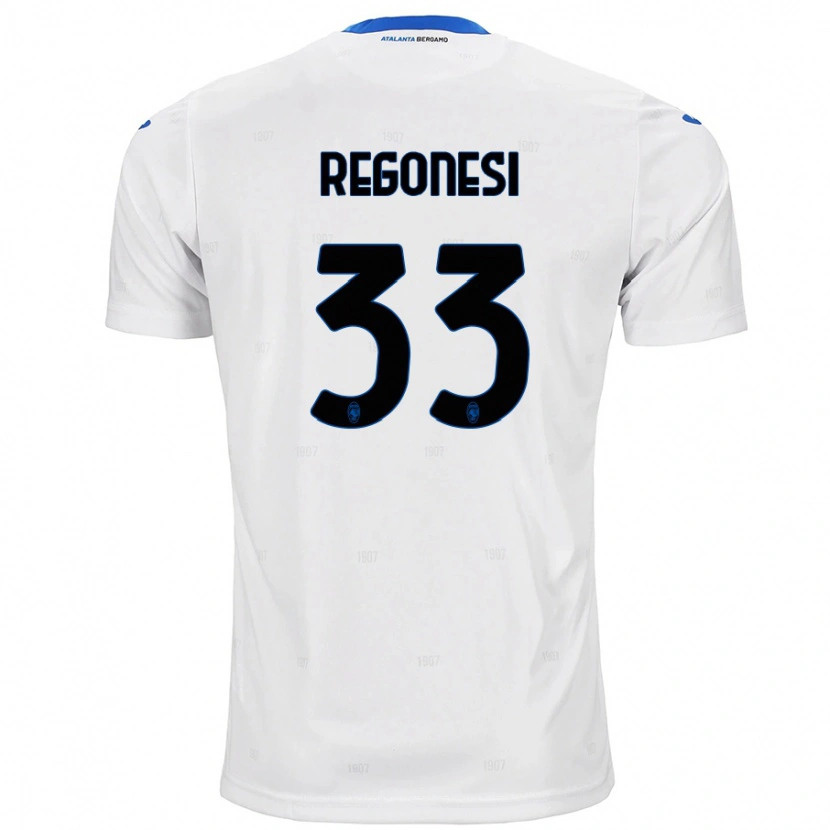 Danxen Mujer Camiseta Iacopo Regonesi #33 Blanco 2ª Equipación 2024/25 La Camisa