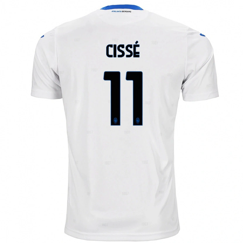 Danxen Mujer Camiseta Moustapha Cissé #11 Blanco 2ª Equipación 2024/25 La Camisa