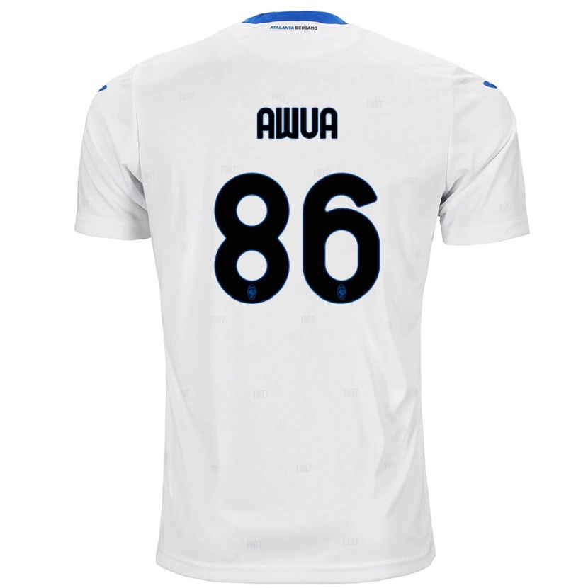 Danxen Mujer Camiseta Theophilus Awua #86 Blanco 2ª Equipación 2024/25 La Camisa