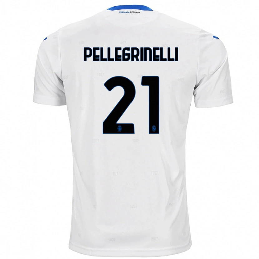 Danxen Mujer Camiseta Giorgia Pellegrinelli #21 Blanco 2ª Equipación 2024/25 La Camisa